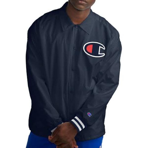 JAQUETA CHAMPION DE SATIN - SATIN COACHES JACKET RIBBED CUFF