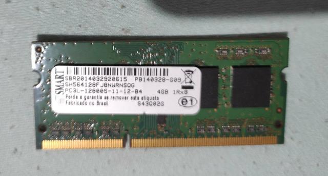 Memória notebook DDR3 4gb 1600Mhz