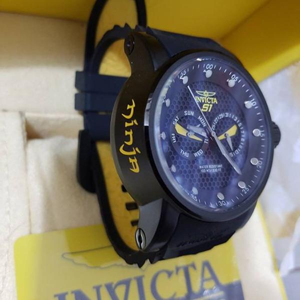 Relógio Invicta Ninja 12789 Preto/amarelo com a Caixa