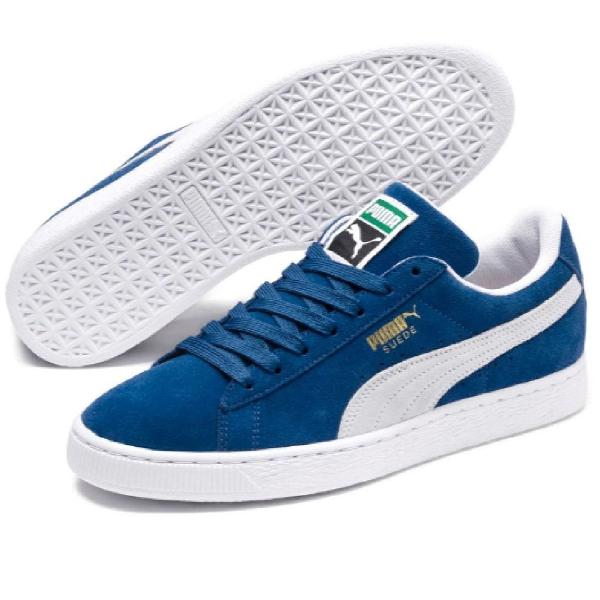 TÊNIS PUMA SUEDE AZUL COM BRANCO