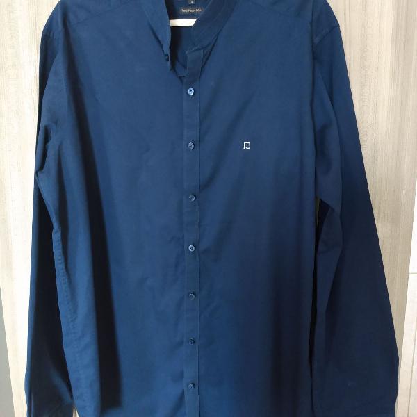 camisa azul marinho social, n4