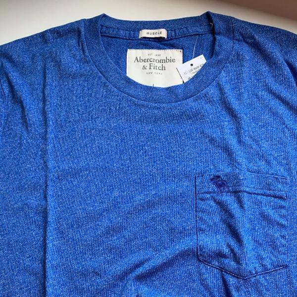 camiseta abercrombie azul original nova com etiqueta