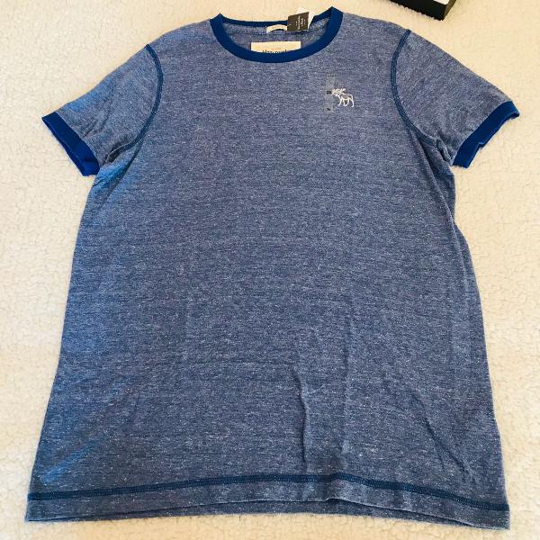 camiseta abercrombie&amp;fitch azul