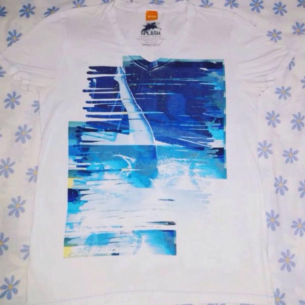 camiseta hugo boss tamanho p modelo graphic design splash