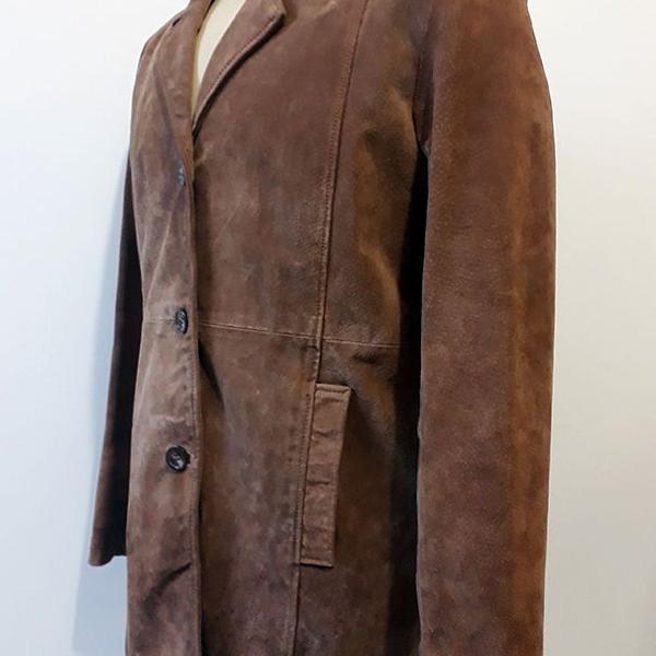 casaco de couro legítimo vero cuoio authentic leather p