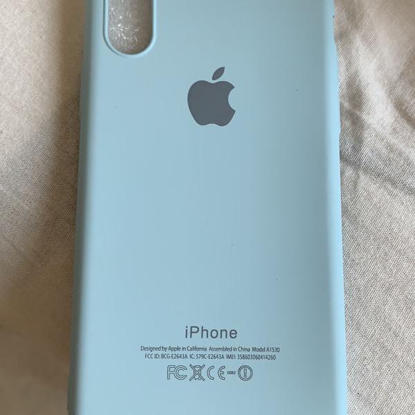 case silicone azul iphone x