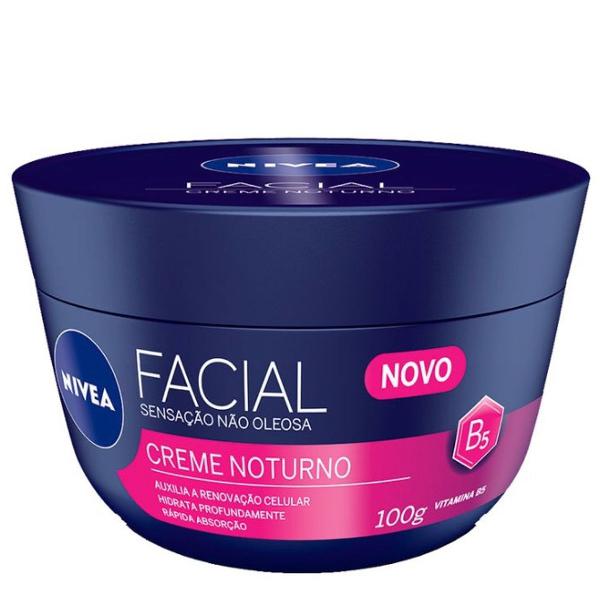 hidratante facial nívea - creme facial noturno - 100g