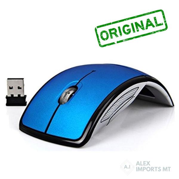 mouse lançamento sem fio original gbmax 1800dpi azul bom