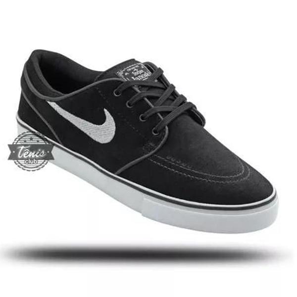 tênis nike sb stefan janoski preto camurça super