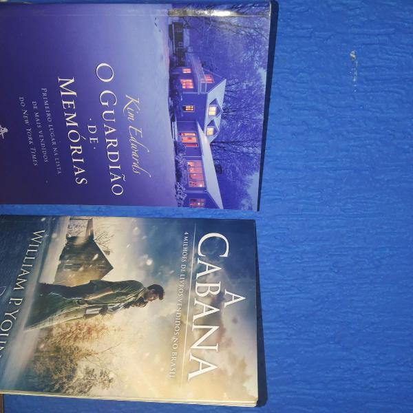 2 livros a cabana e o guardião de memorias