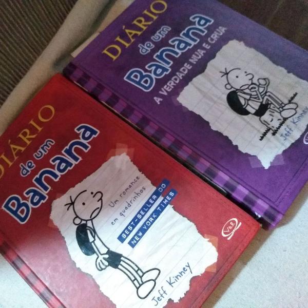 2 livros, diário de um banana