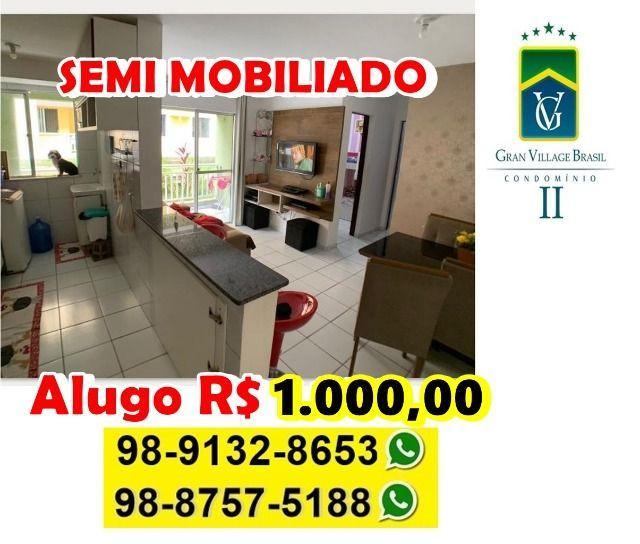 Brasil 2 Térreo -Alugo apartamento semi planejado R$ 1.000