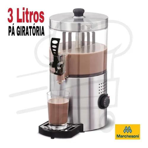 Chocolateira C/ Pá Giratória 3 Litros Inox Marchesoni 220v