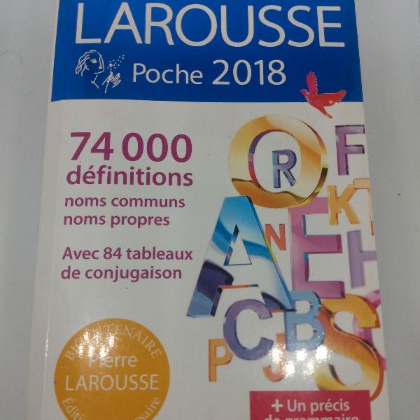 Dicionário Francês de bolso Larousse Poche 2018 Capa comum