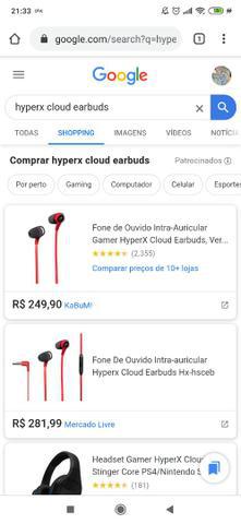 FONE HYPERX (CLOUD EARBUDS)