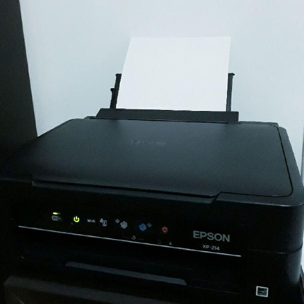 Impressora, Copiadora e Scanner: Epson XP-214 Wi-Fi. Semi