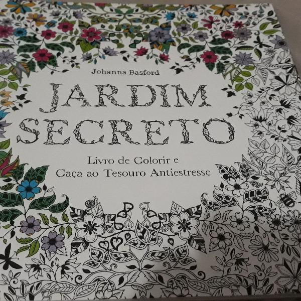 Livro Jardim Secreto ( caça ao tesouro e colorir)