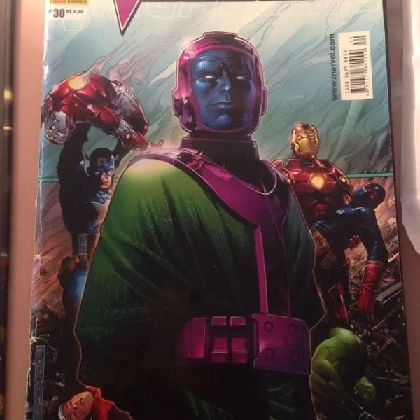 Os Novos Vingadores Marvel Panini comics USADA LER TUDO R$29