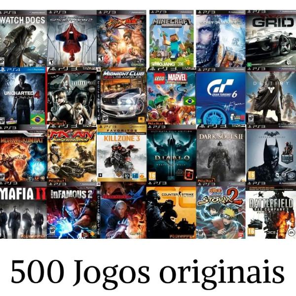 Pacote 500 jogos para PS3