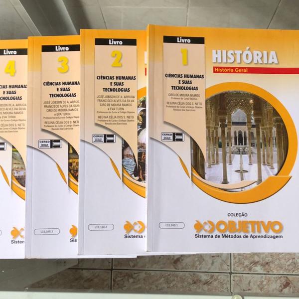 cadernos objetivo história vestibular 2019