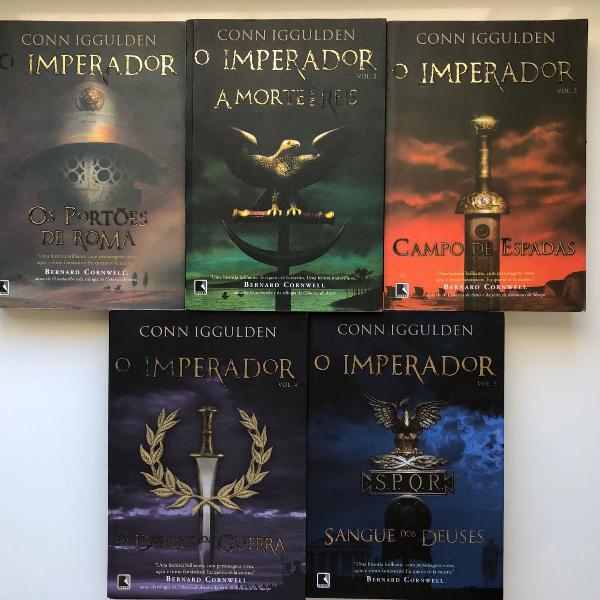 coleção completa livros "o imperador", autor conn iggulden