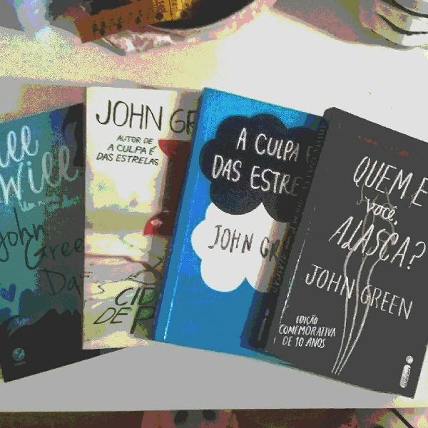 combo 4 livros john green - quem é você alasca; a culpa é