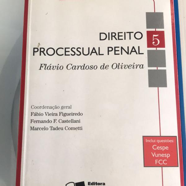 direito processual penal, volume 5- flávio cardoso de