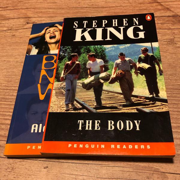 kit 2 livros penguin readers: the body - stephen king, brave