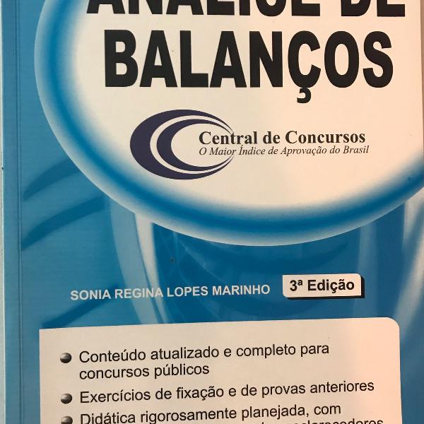 livro análises de balanço para concurso público