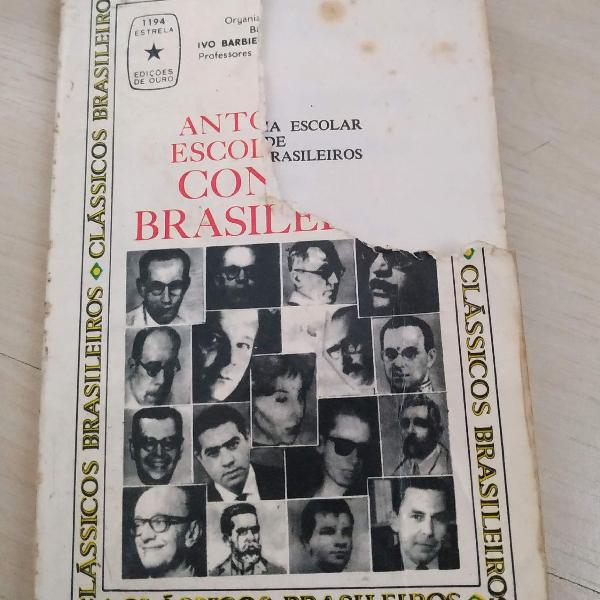 livro antologia escolar de contos brasileiros - clássicos