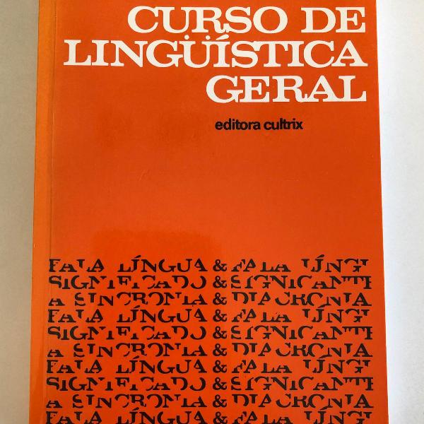 livro curso de linguística geral ferdinand de saussure