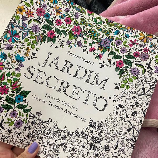 livro jardim secreto, para colorir
