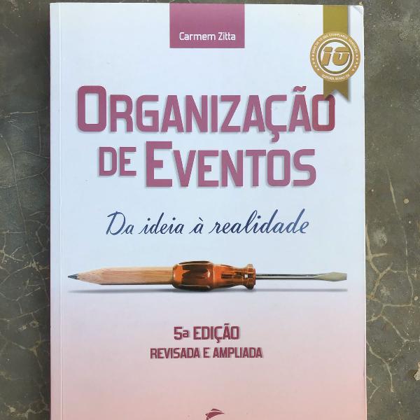 livro organização de eventos