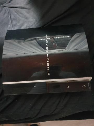 ps3 console para retirar peças foto acima