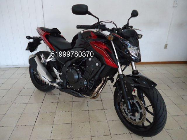 CB 500 F com Abs 2019 Preta com Vermelha Metálica (A mais