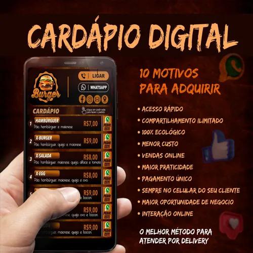 Cardápio Digital Interativo Para Delivery Whatsapp