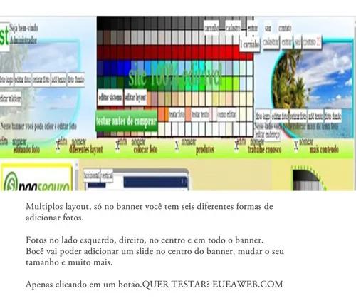 Eueaweb Site Completo Fácil De Editável Textos, Fotos,