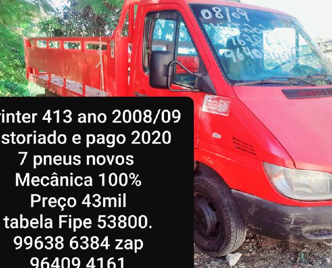 Mb sprinter ano 200809 vistoriado e pago 2020 troco por carr