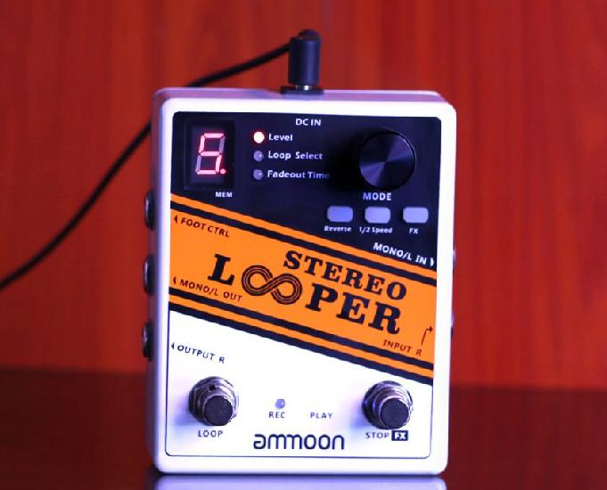 Pedal Looper Stereo Fte Grátis Ammoon Grava 10 Bancos