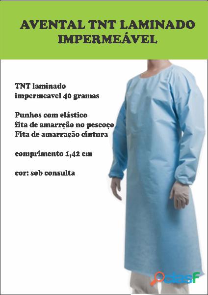 mascaras e aventais descartaveis para clinicas e hospitais