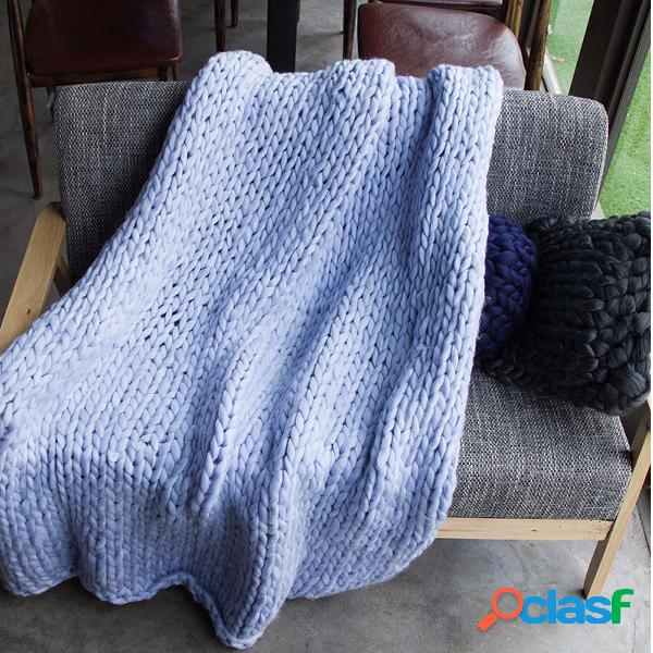 100x150 cm cobertor de malha adulto sofá de pelúcia