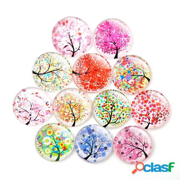 20 pcs Geladeira De Vidro De Cristal Adesivos Life Tree