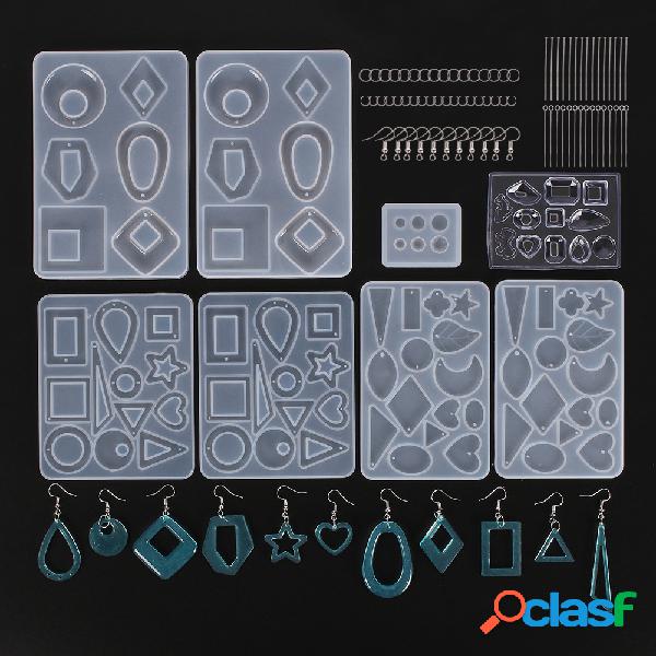 248 Pcs Brinco Kit de Moldes de Resina Epóxi Bohemia Gota