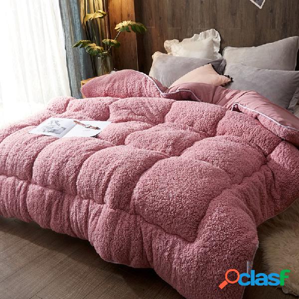 4Kg Engrossar Shearling Blanket Winter Soft Colcha de cama