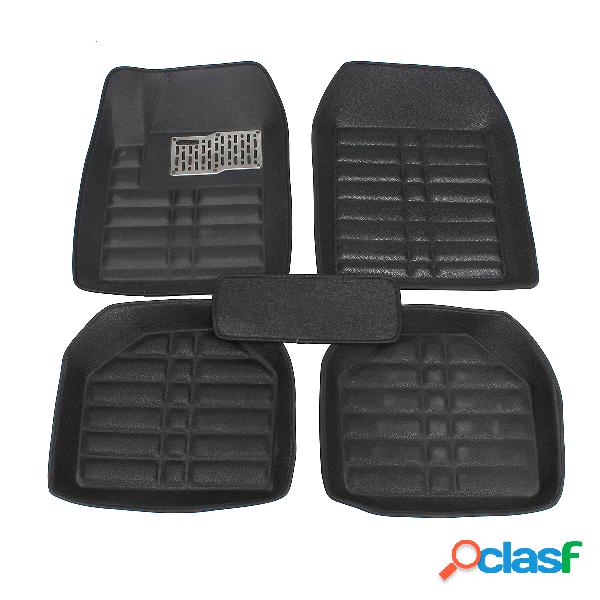 5 Pcs Almofadas de Pé de Couro Do Carro Frente & Rear Liner