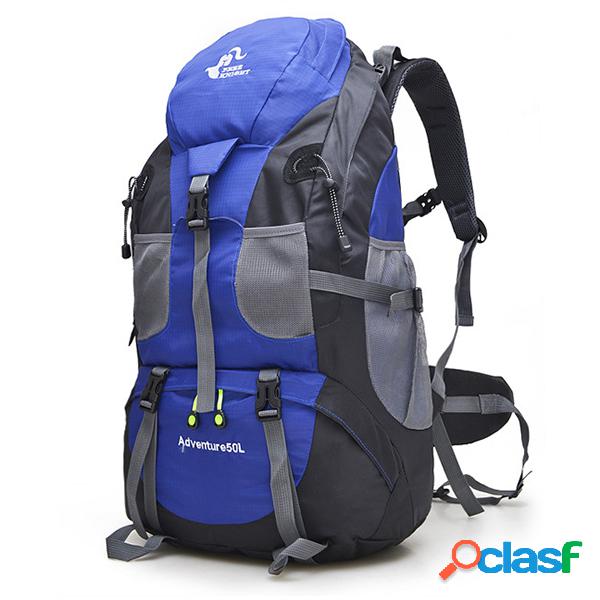 50L impermeável poliéster grande capacidade mochila de