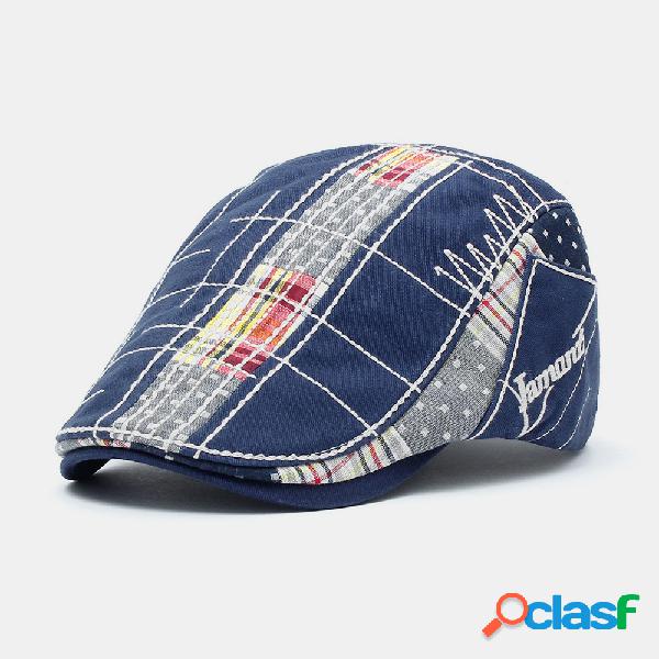 Algodão unisex boina cap camo jornaleiro gorras viseiras