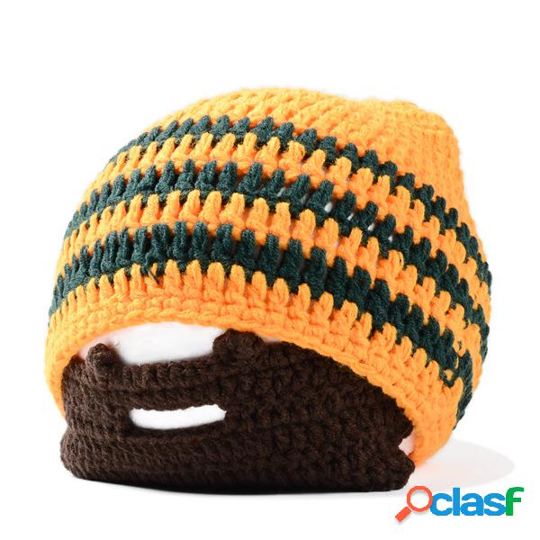 Bastão feito malha inverno dos Beanies do capacete para o