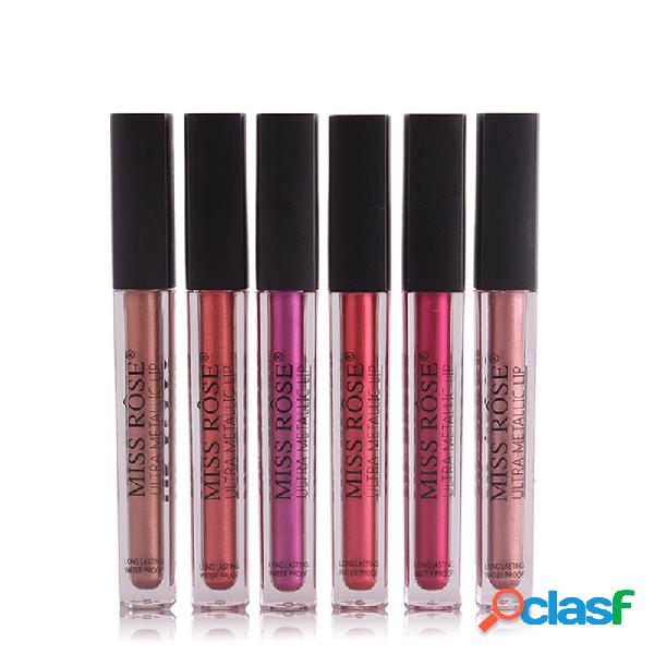 Batom líquido da cor do metal 12 cores Matte Shimmer