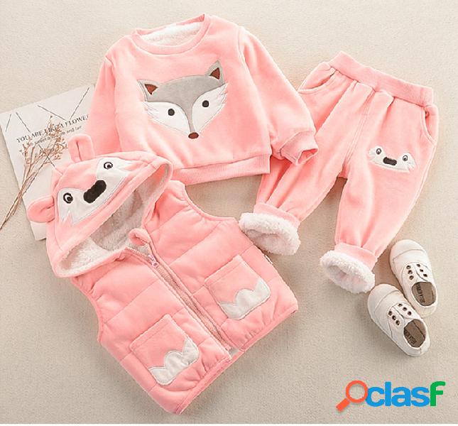 Camisola dos desenhos animados do bebê Terno Roupas